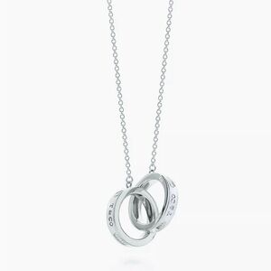 Tiffany & Co. Silver Interlocking Rings Necklace